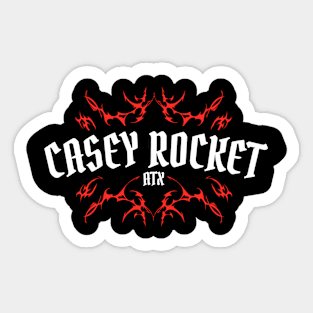 Casey Rocket Death Metal Sticker